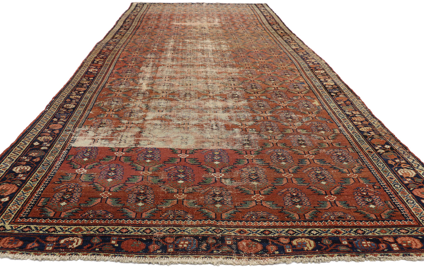 6 x 16 Antique Persian Hamadan Rug 73169