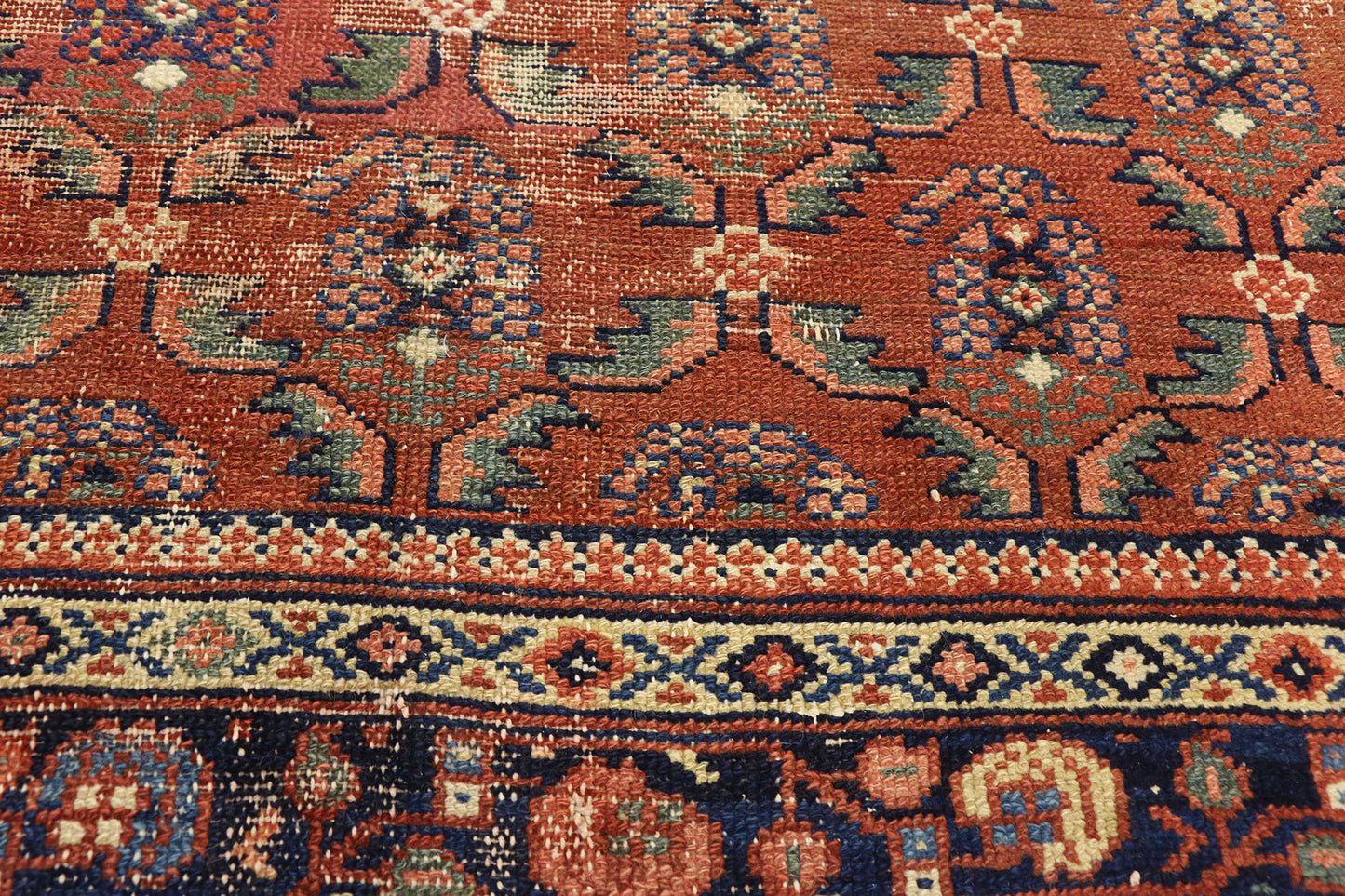 6 x 16 Antique Persian Hamadan Rug 73169