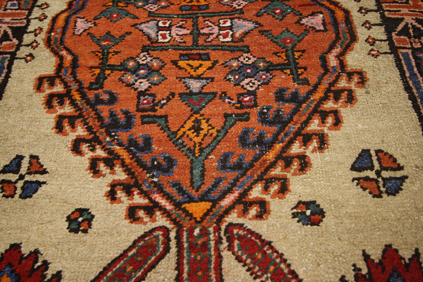 3 x 11 Antique Persian Sarab Rug 73234