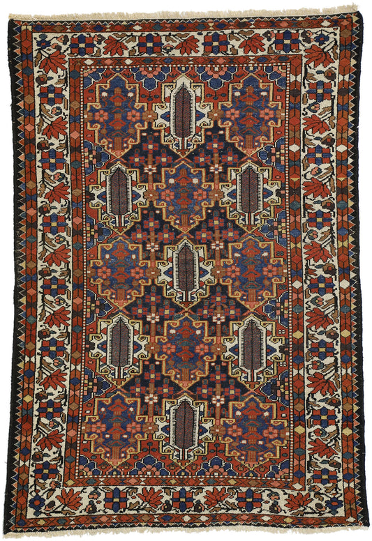 5 x 7 Antique Persian Bakhtiari Rug 73283