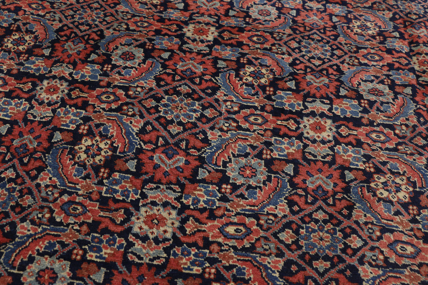 9 x 13 Antique Persian Tabriz Rug 73346