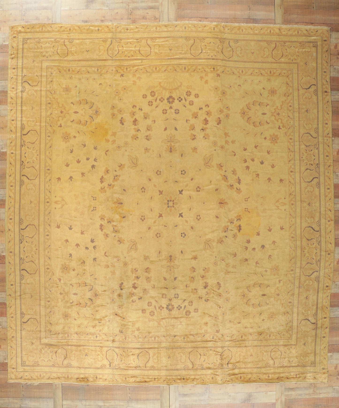12 x 14 Antique European French Rug 73348