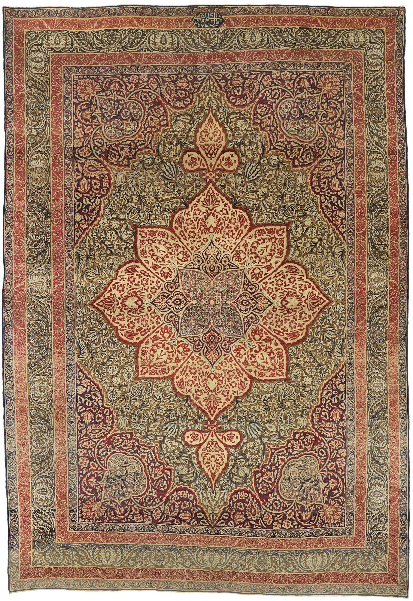 10 x 15 Antique Persian Kermanshah Rug 73364
