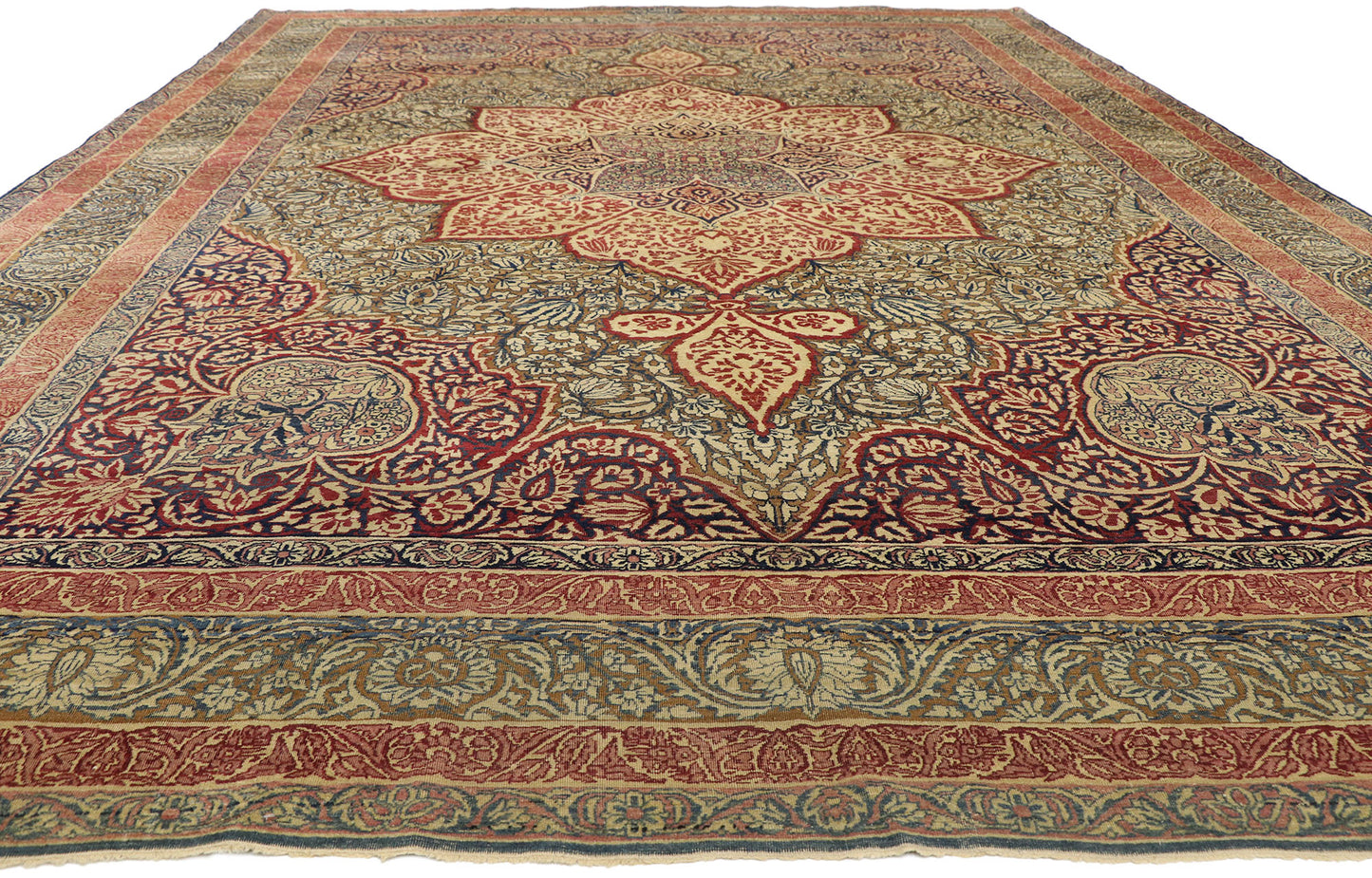 10 x 15 Antique Persian Kermanshah Rug 73364