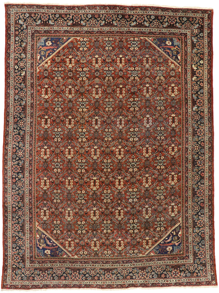 10 x 14 Antique Persian Mahal Rug 73378