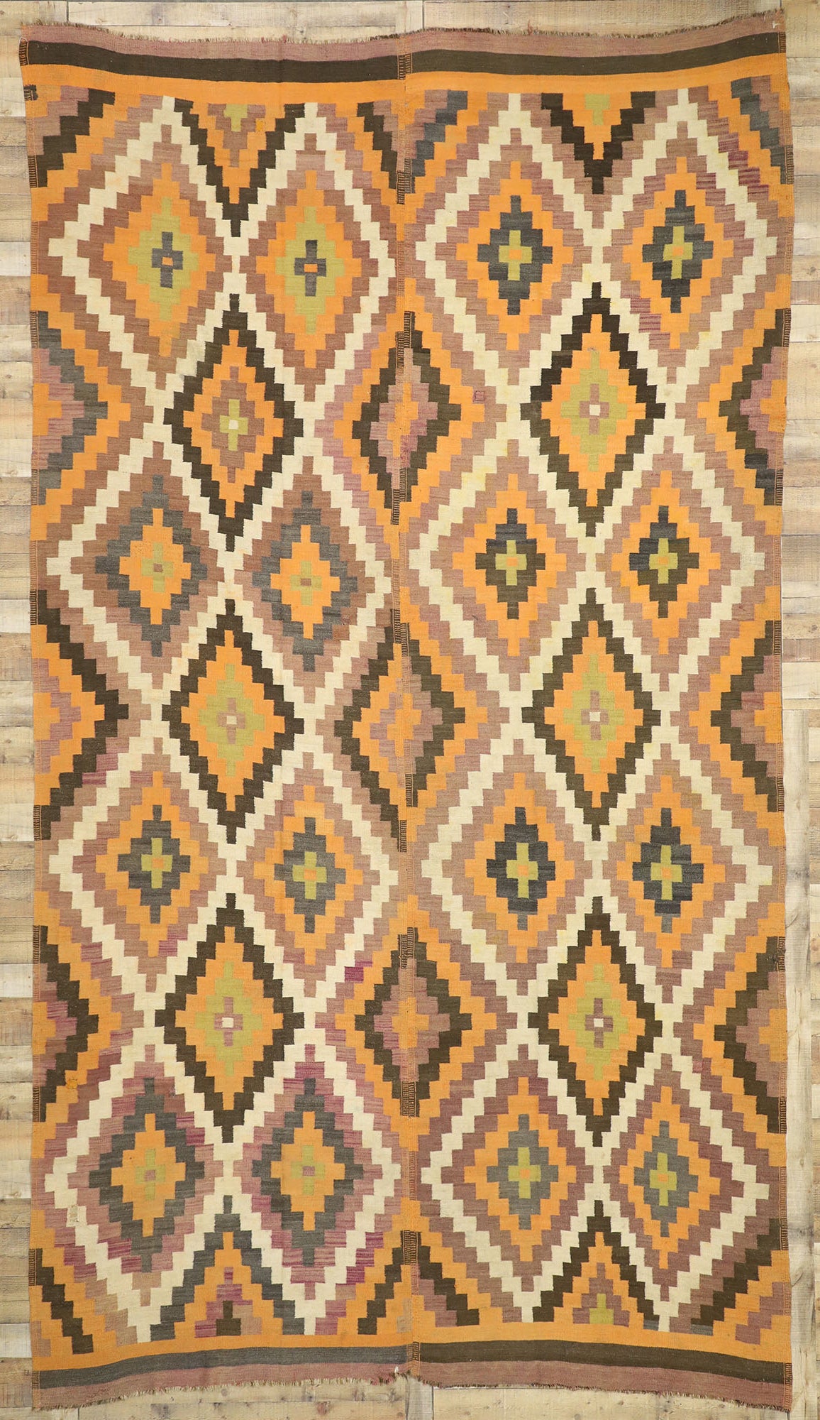 8 x 15 Antique Turkish Kilim Rug 73394