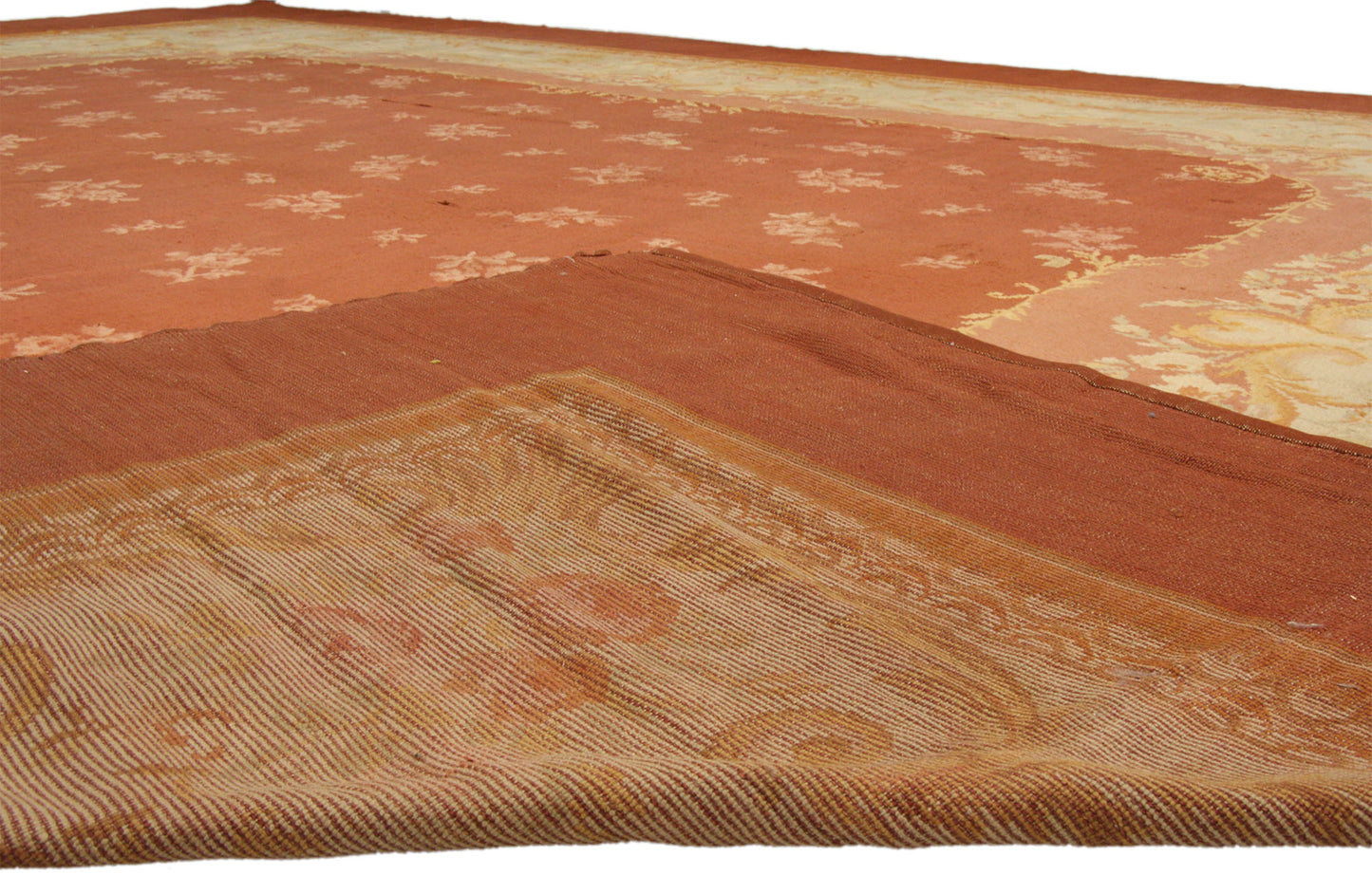 17 x 21 Antique French Savonnerie Rug 73397