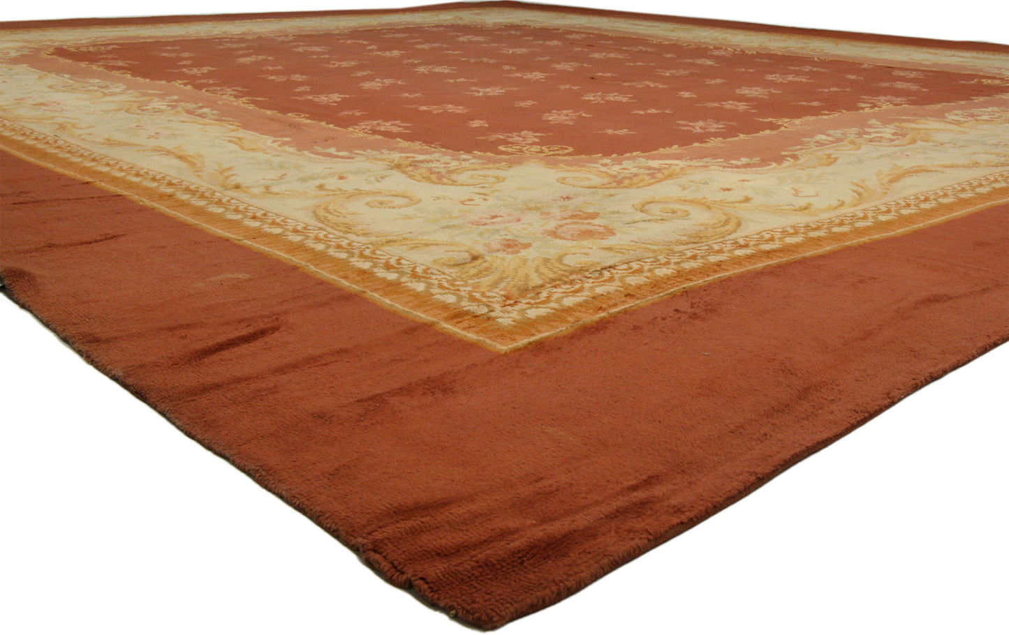 17 x 21 Antique French Savonnerie Rug 73397