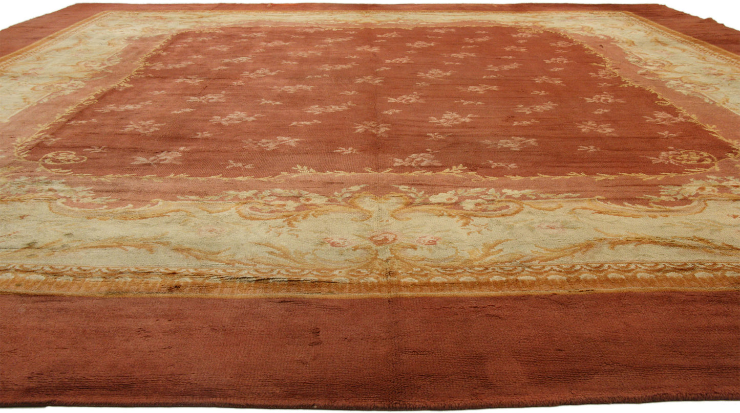17 x 21 Antique French Savonnerie Rug 73397