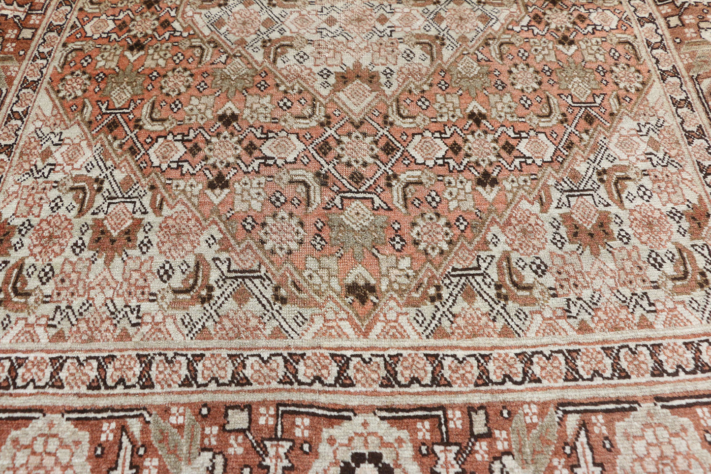 4 x 5 Antique Persian Tabriz Rug 73403