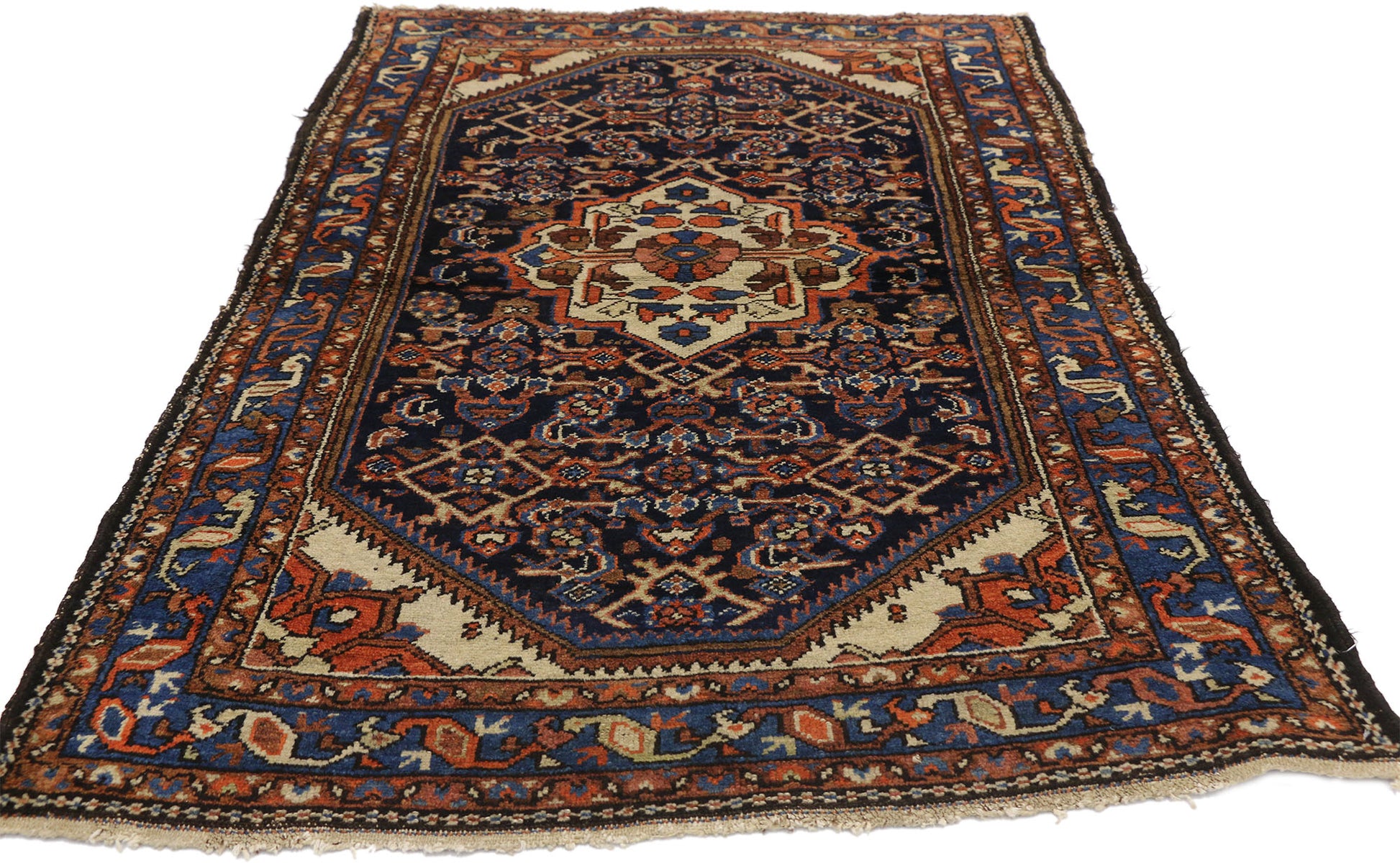 3 x 5 Antique Persian Bakhtiari Rug 73432