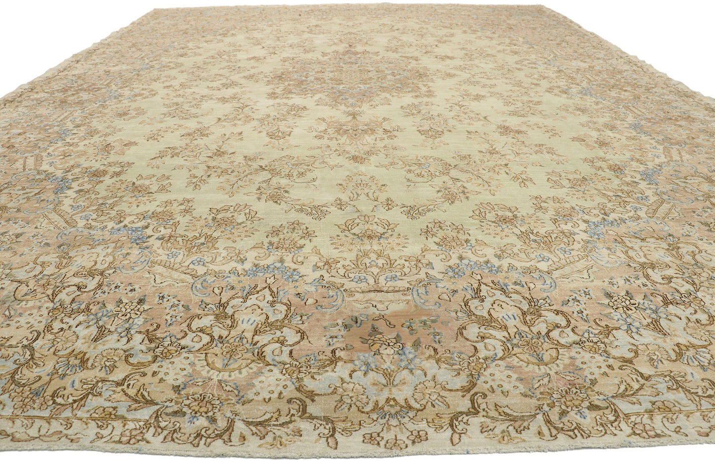 12 x 17 Antique Persian Kerman Rug 73493