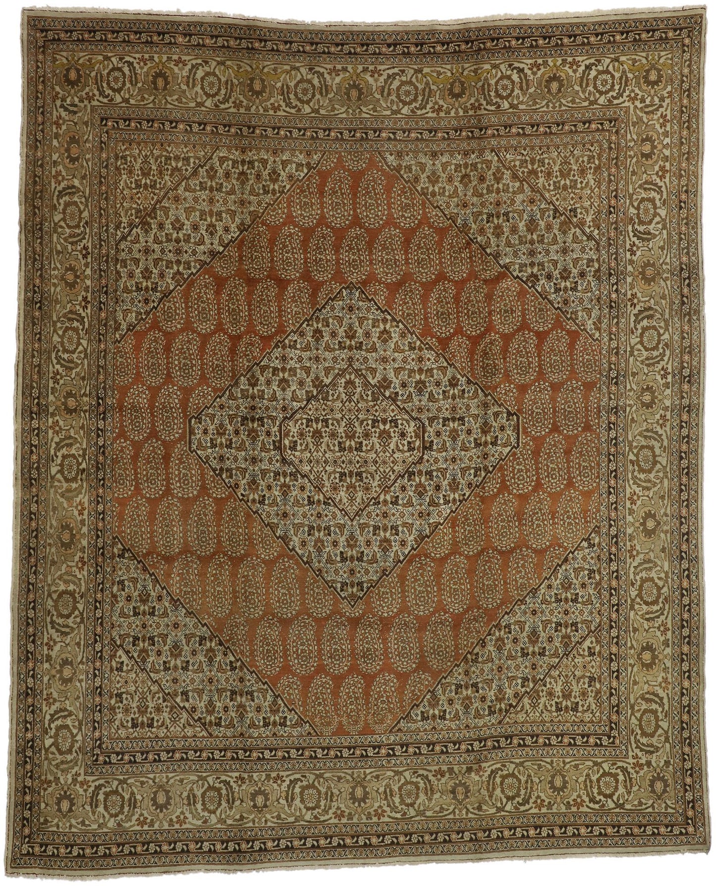 10 x 12 Haji Khalili Antique Persian Tabriz Rug 73538