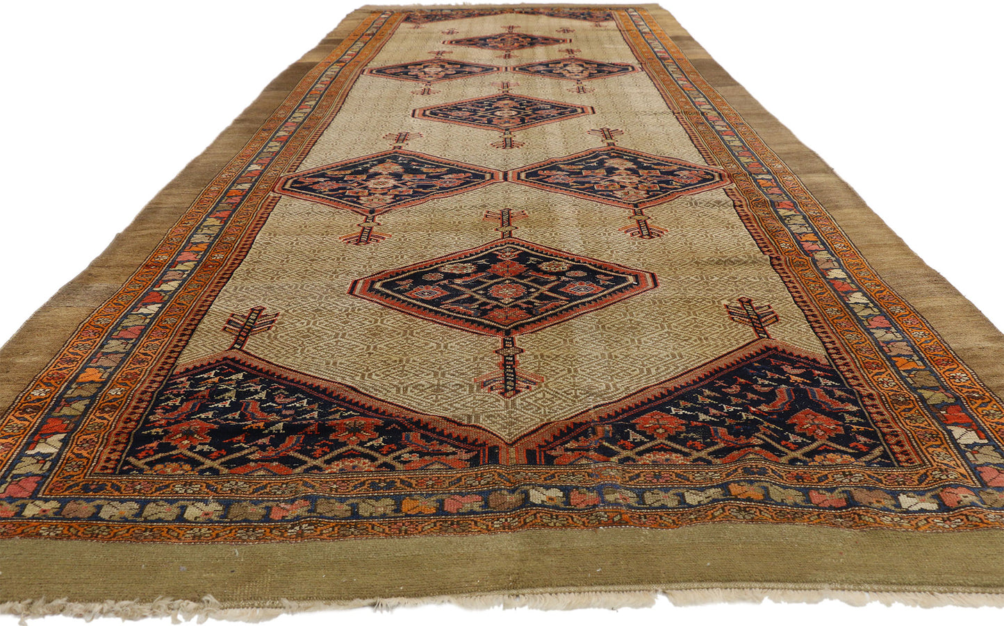 6 x 16 Antique Persian Malayer Rug 73578