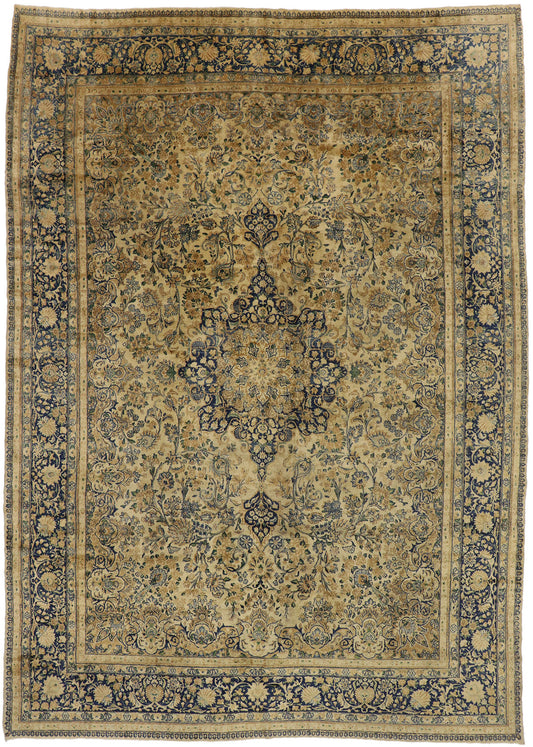 10 x 14 Antique Persian Kerman Rug 73582