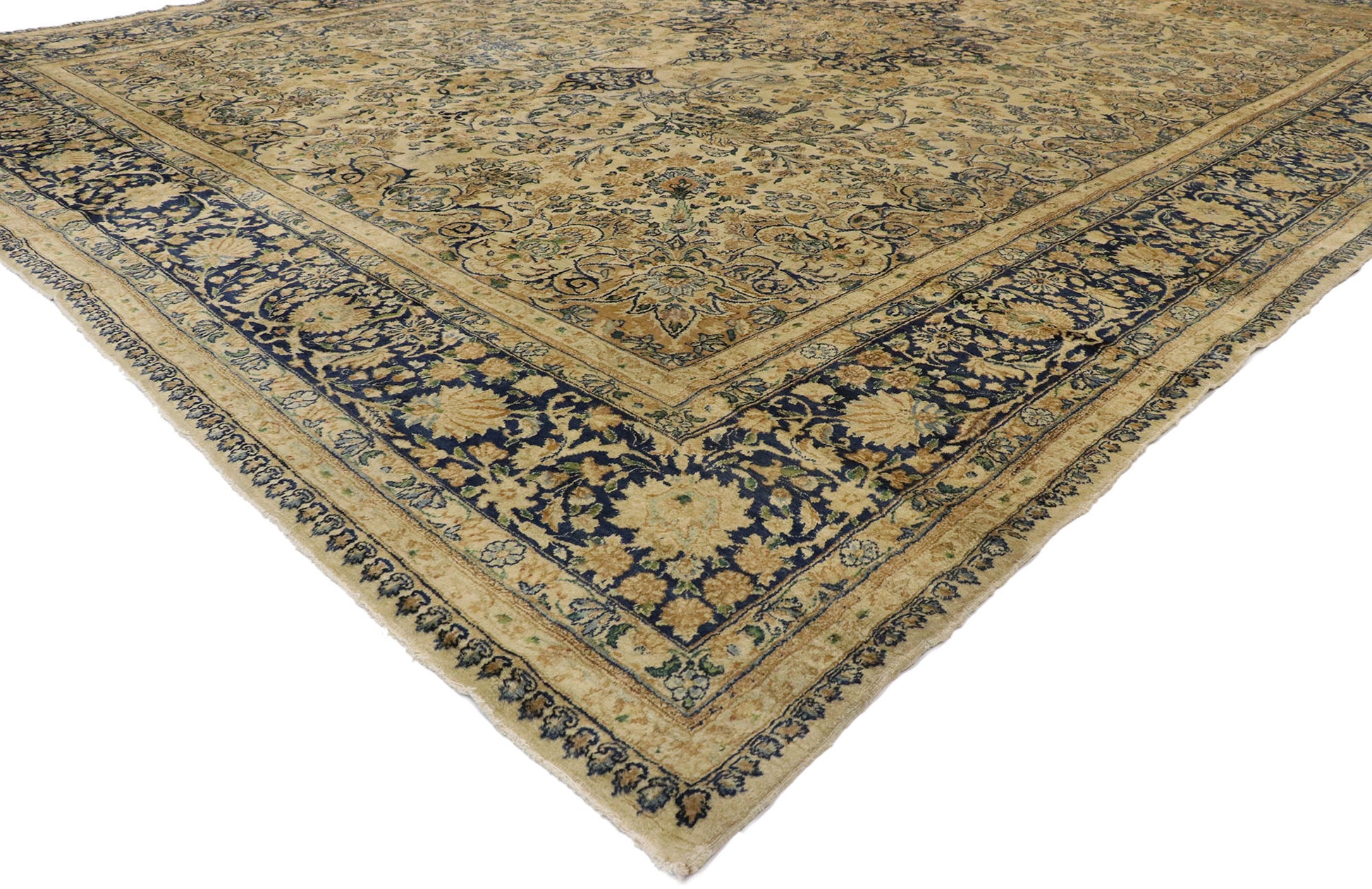 10 x 14 Antique Persian Kerman Rug 73582