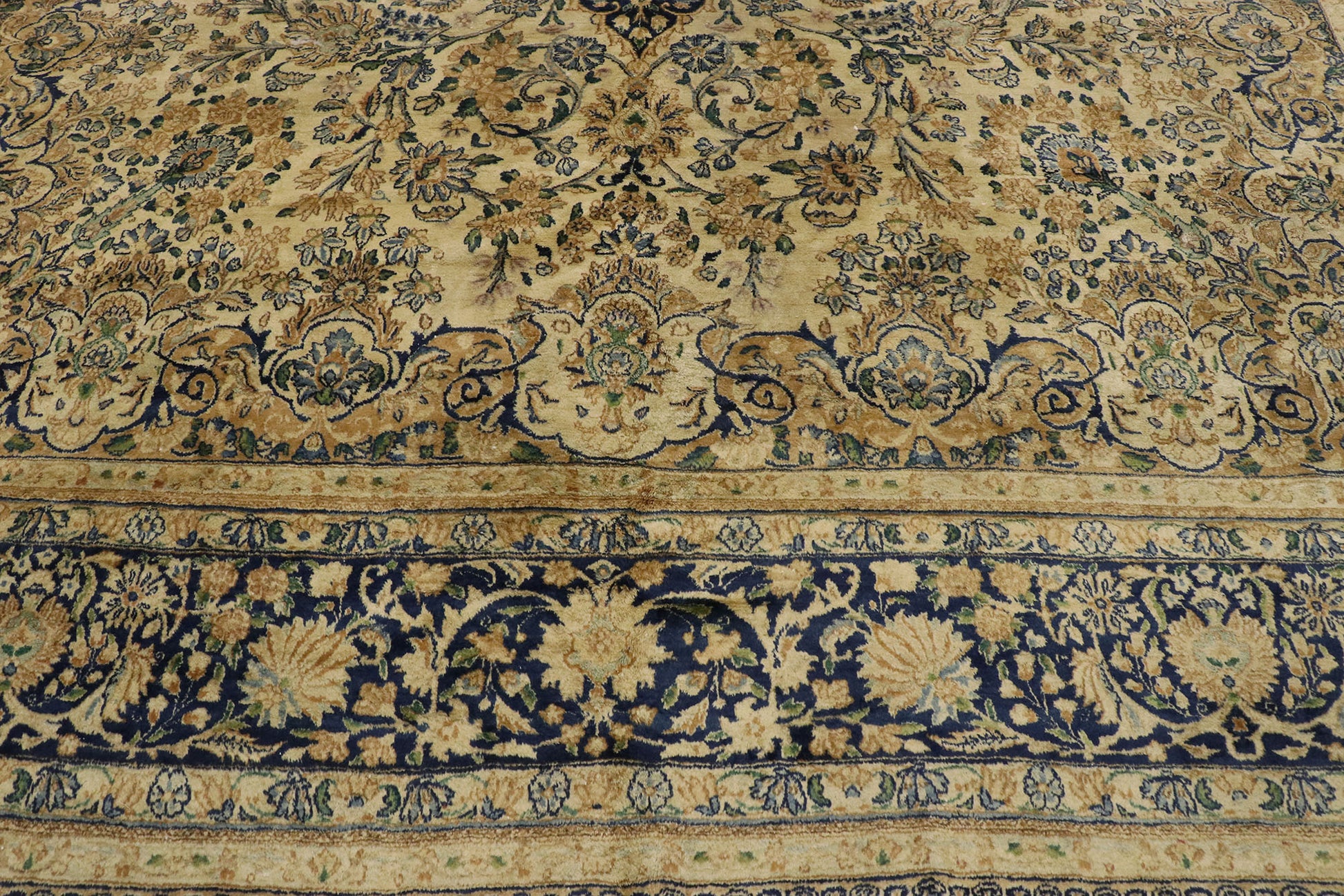 10 x 14 Antique Persian Kerman Rug 73582