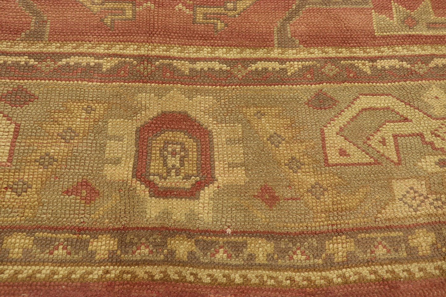10 x 13 Antique Turkish Oushak Rug 73592