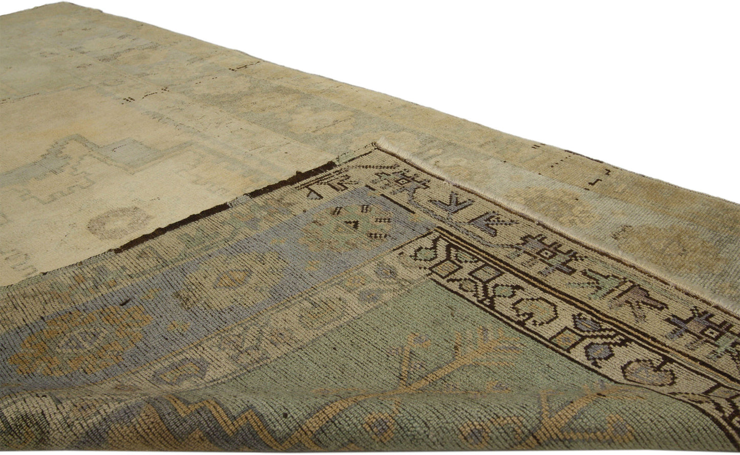 4 x 7 Vintage Turkish Oushak Rug 73638