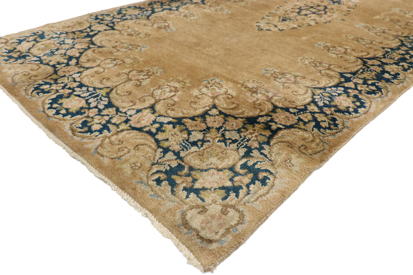 3 x 17 Antique Persian Kerman Rug 73660