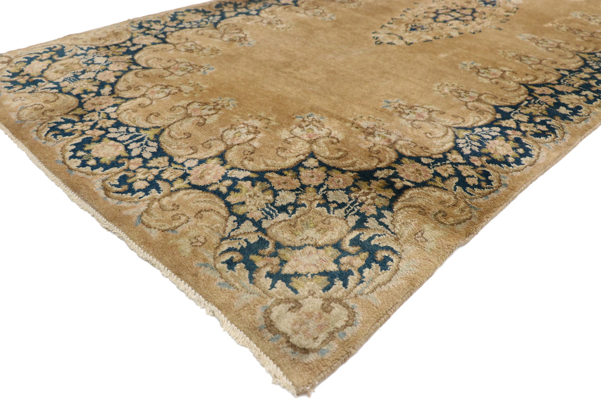3 x 17 Antique Persian Kerman Rug 73660