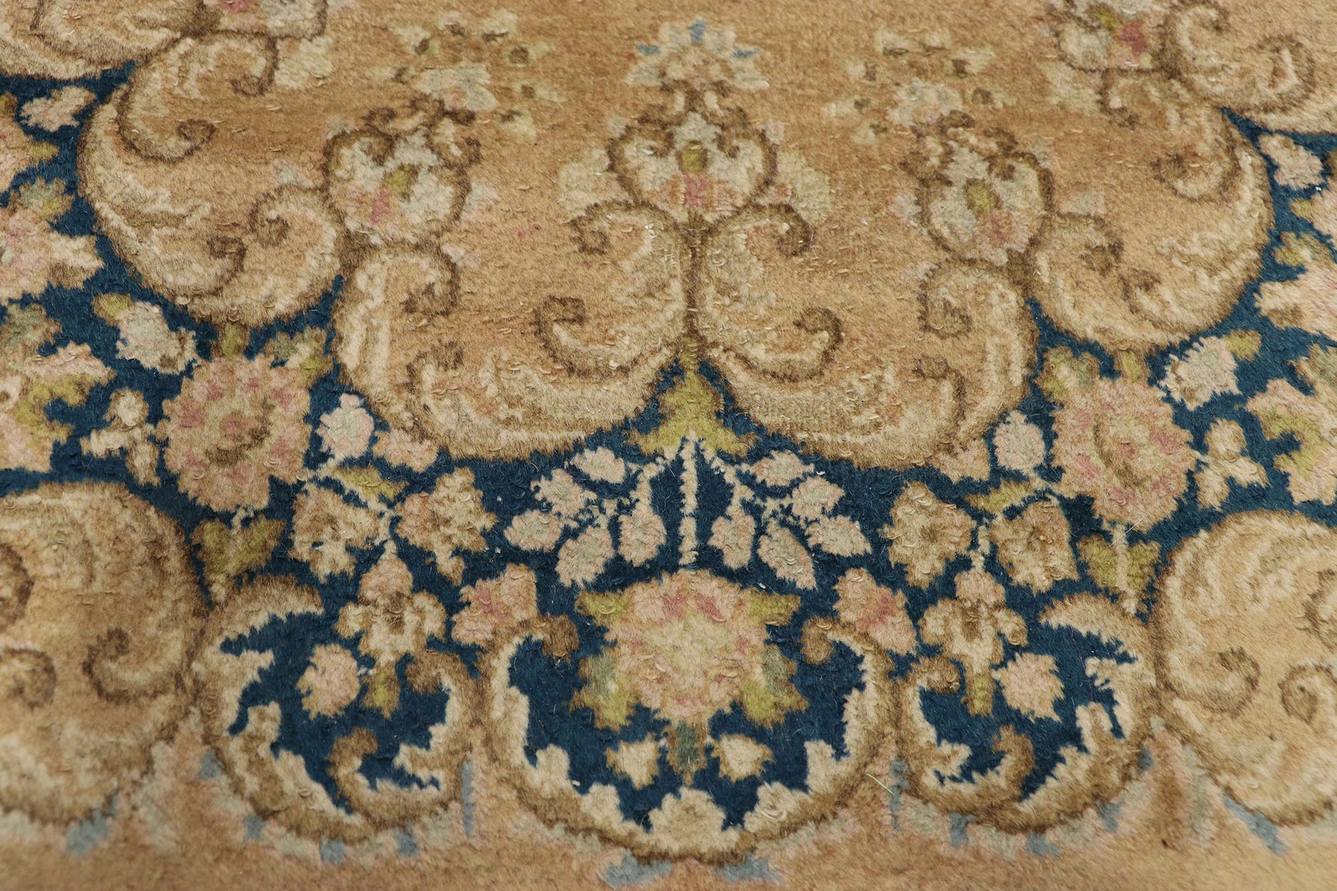 3 x 17 Antique Persian Kerman Rug 73660