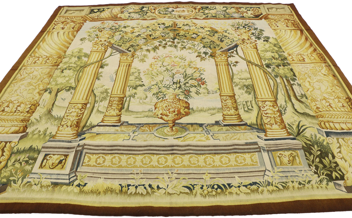 5 x 6 Flemish Reproduction Garden Tapestry 73698