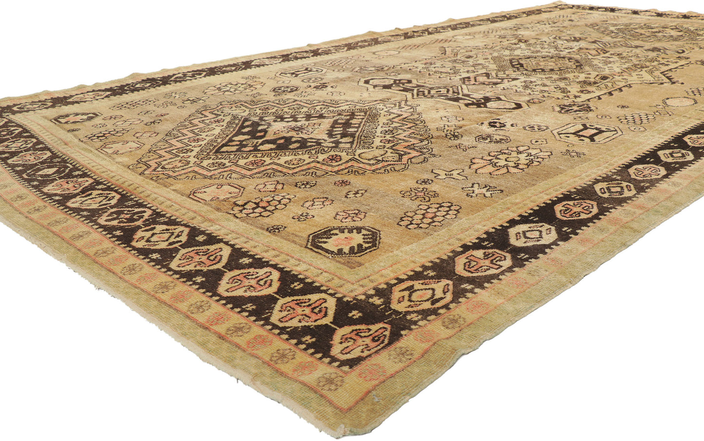 7 x 13 Antique Turkestan Khotan Rug 73806