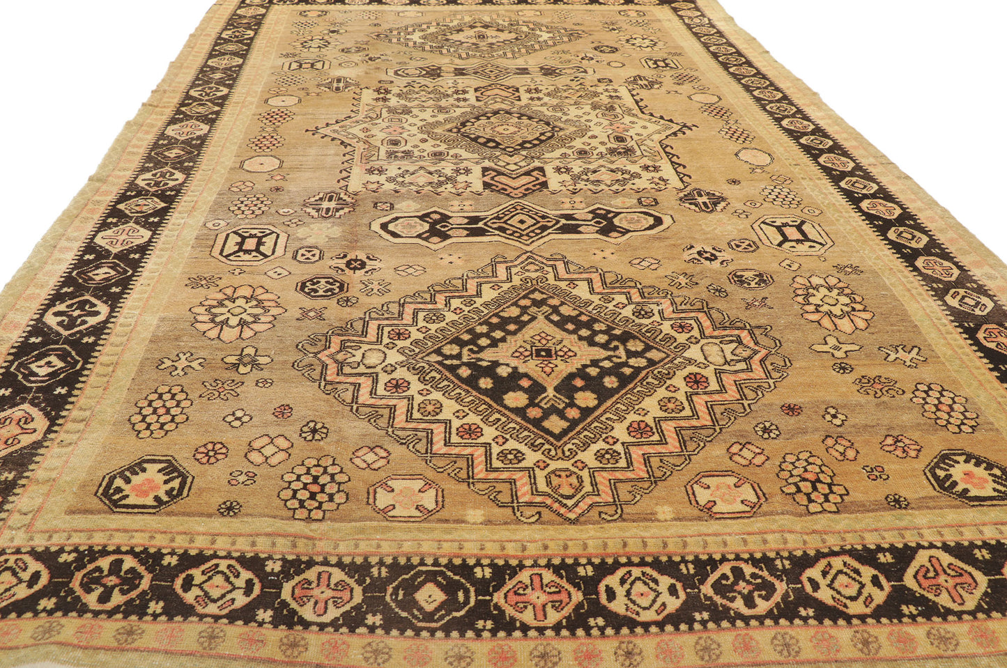 7 x 13 Antique Turkestan Khotan Rug 73806