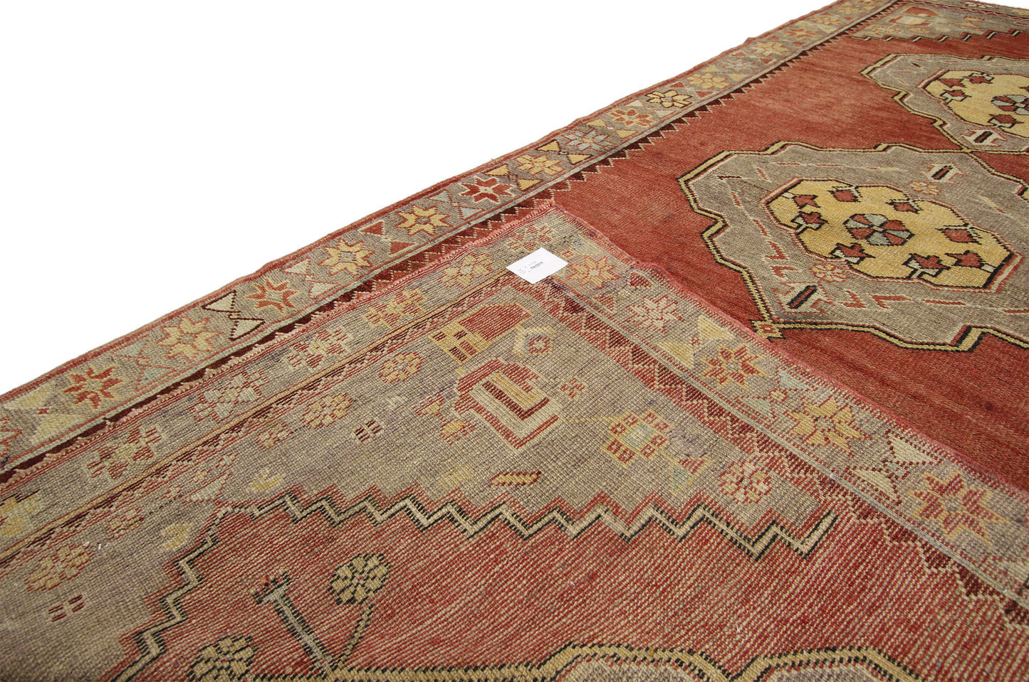 4 x 10 Vintage Turkish Oushak Rug 73891