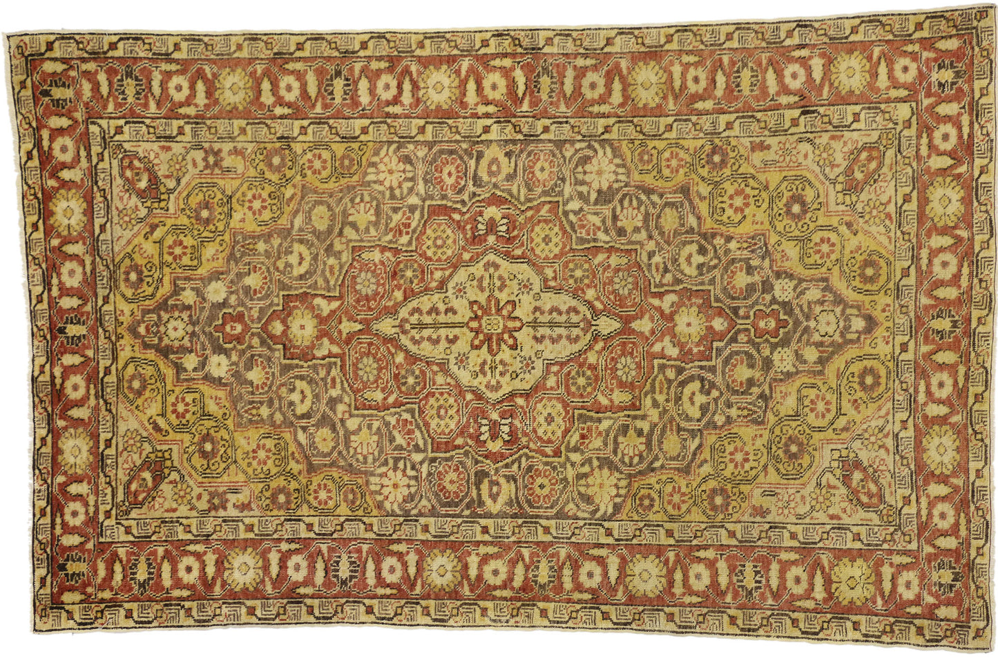 4 x 7 Vintage Turkish Sivas Rug 73927