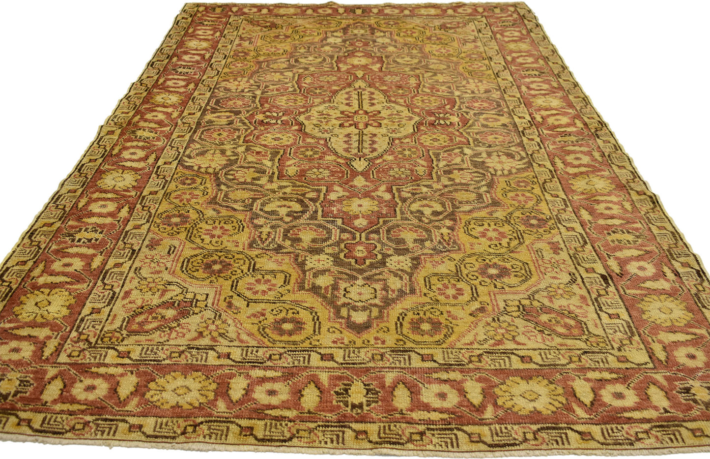 4 x 7 Vintage Turkish Sivas Rug 73927