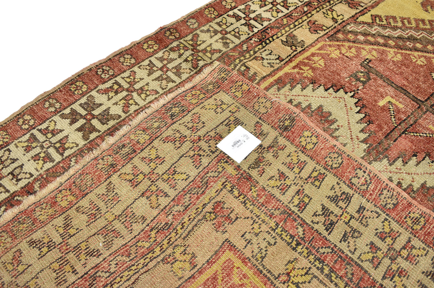 4 x 6 Vintage Turkish Oushak Prayer Rug 73941