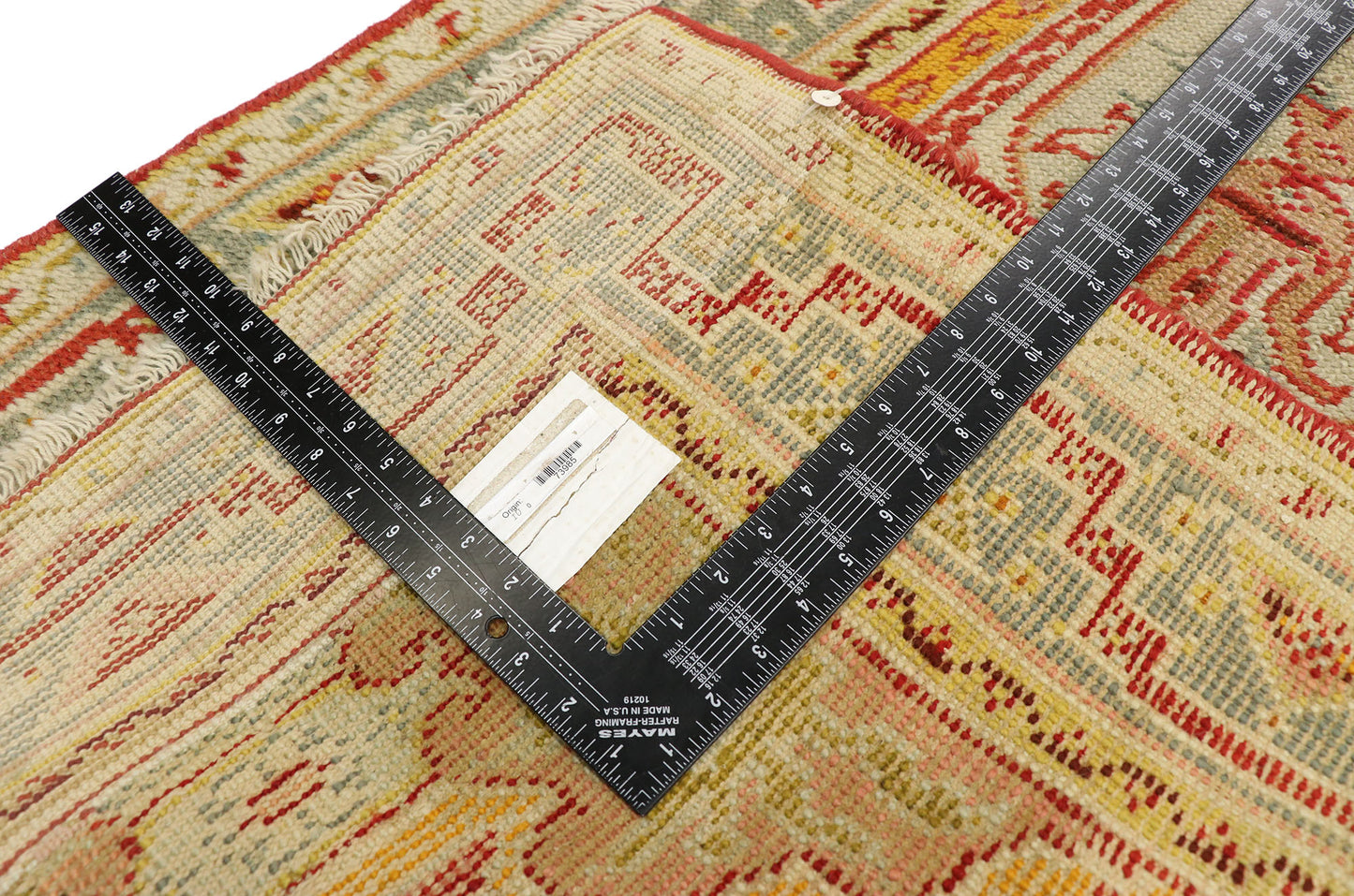 3 x 23 Antique Turkish Oushak Runner 73985