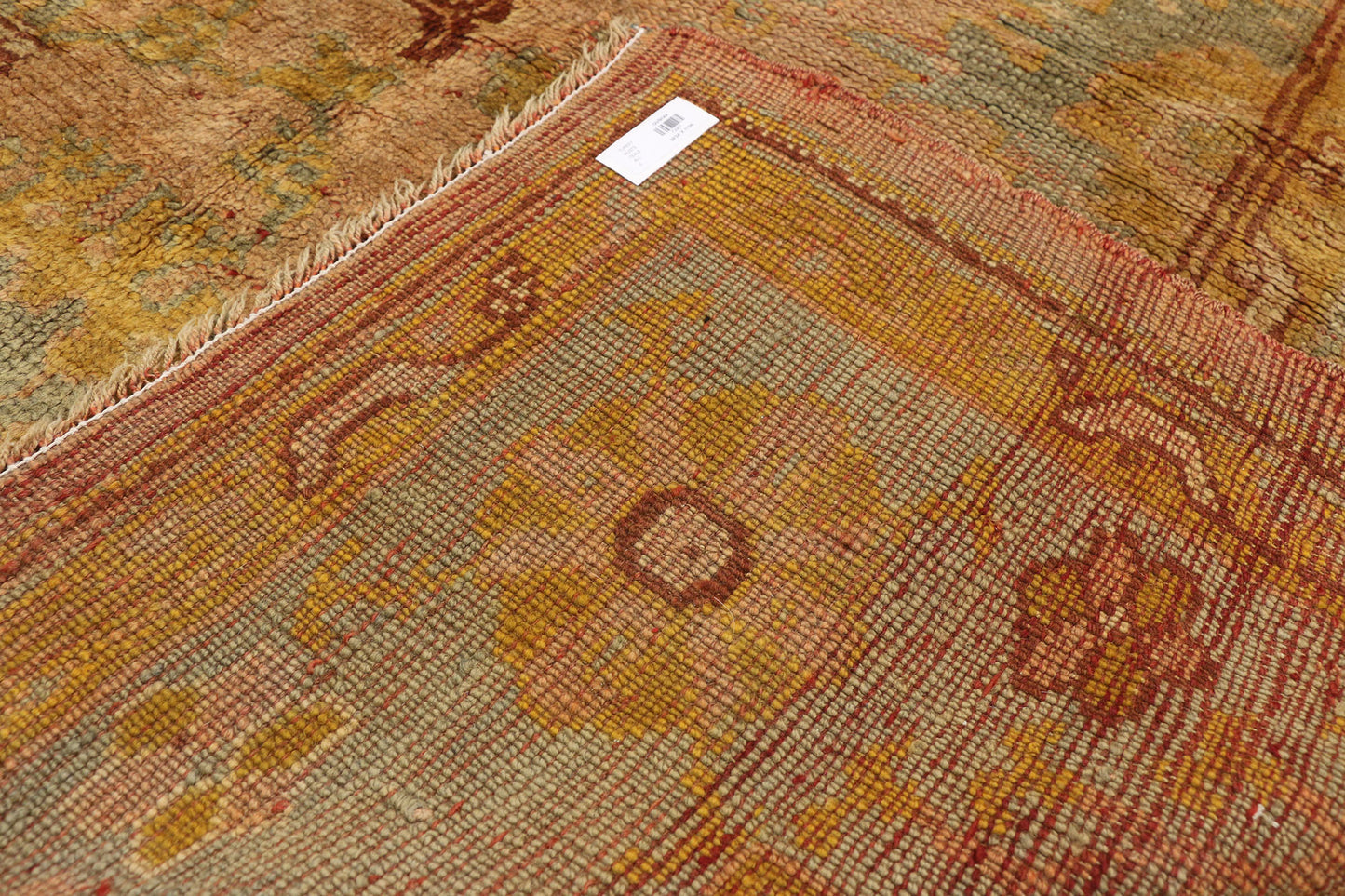 9 x 12 Antique Turkish Oushak Rug 73987