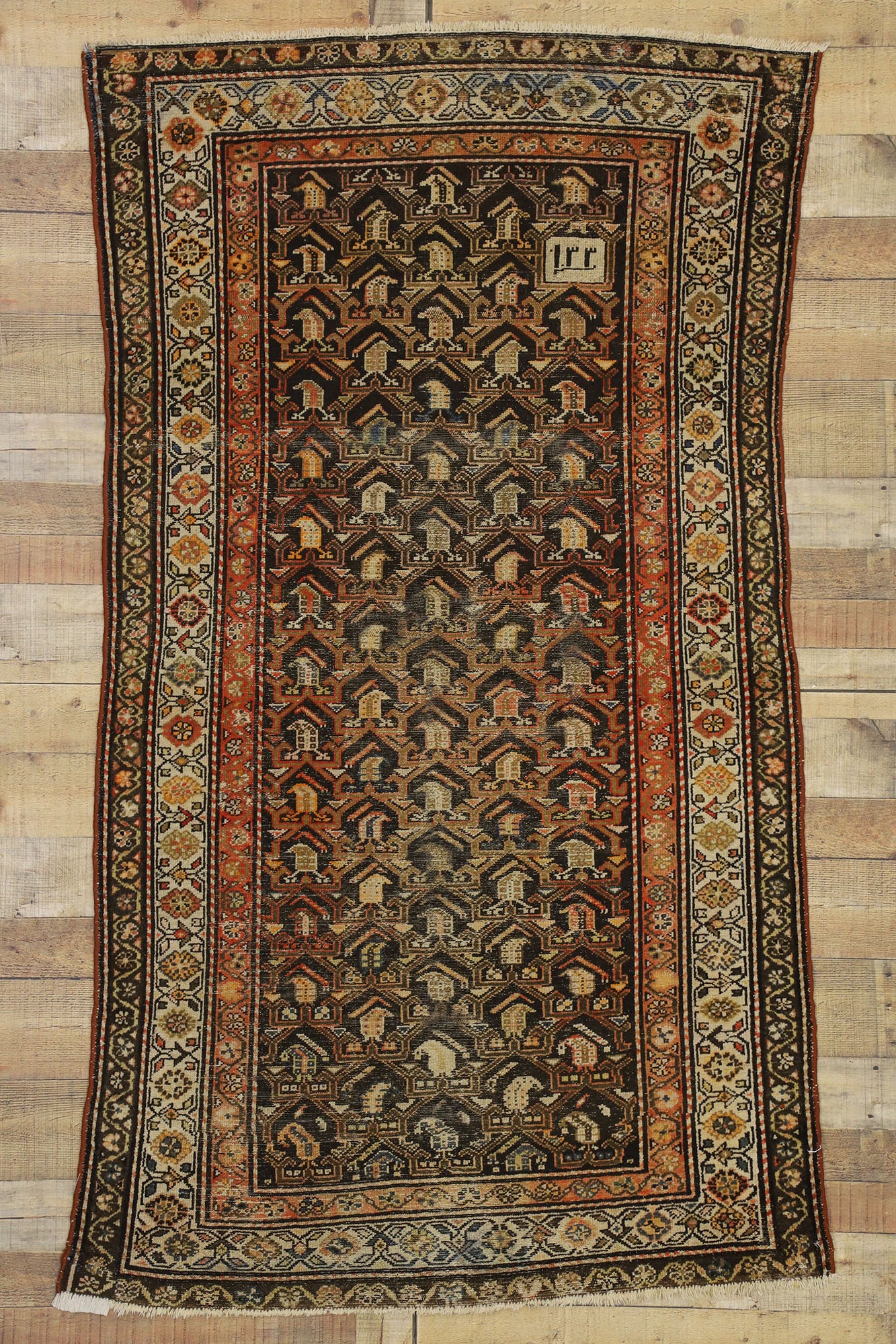 4 x 7 Antique Persian Malayer Rug 74029