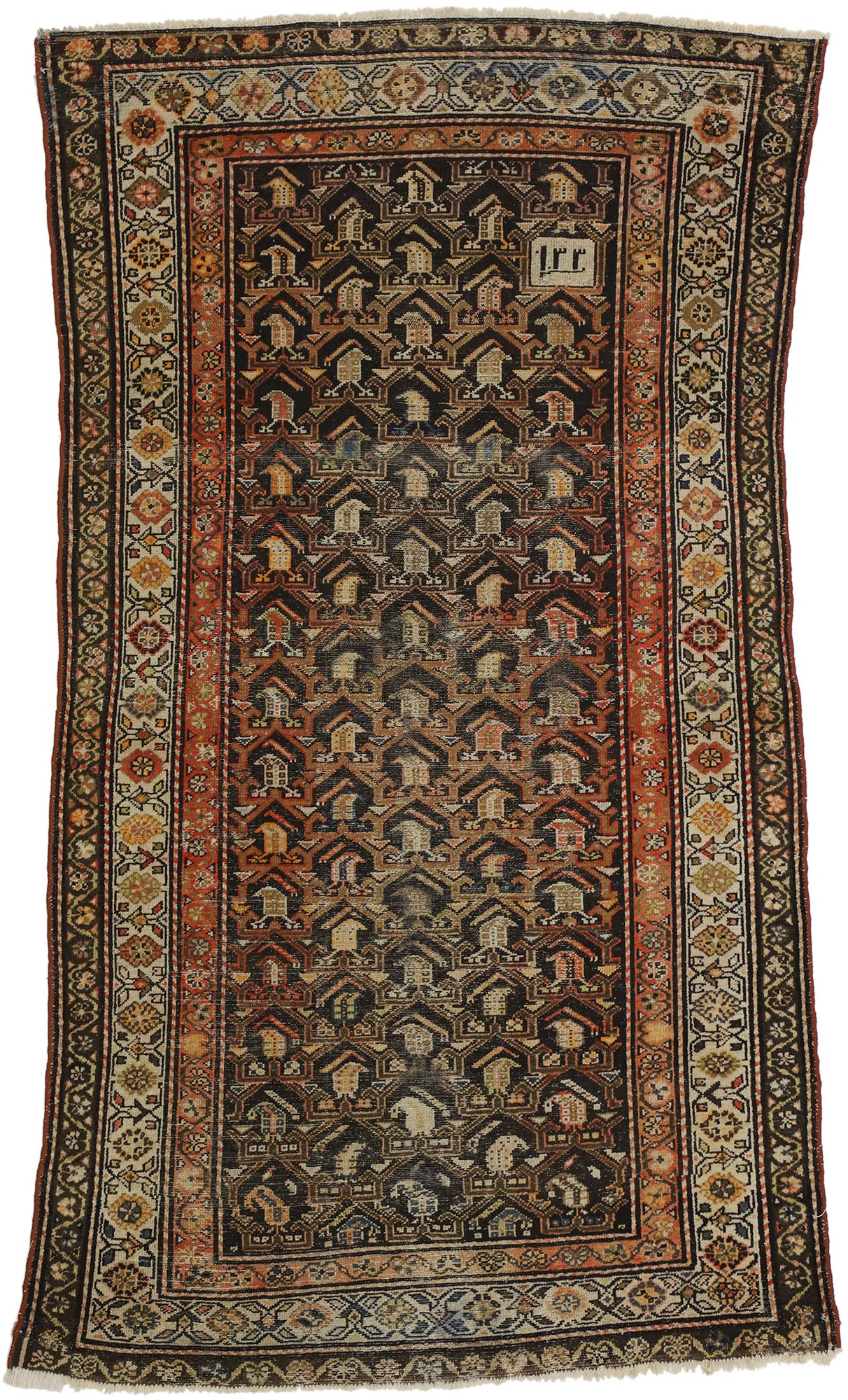 4 x 7 Antique Persian Malayer Rug 74029