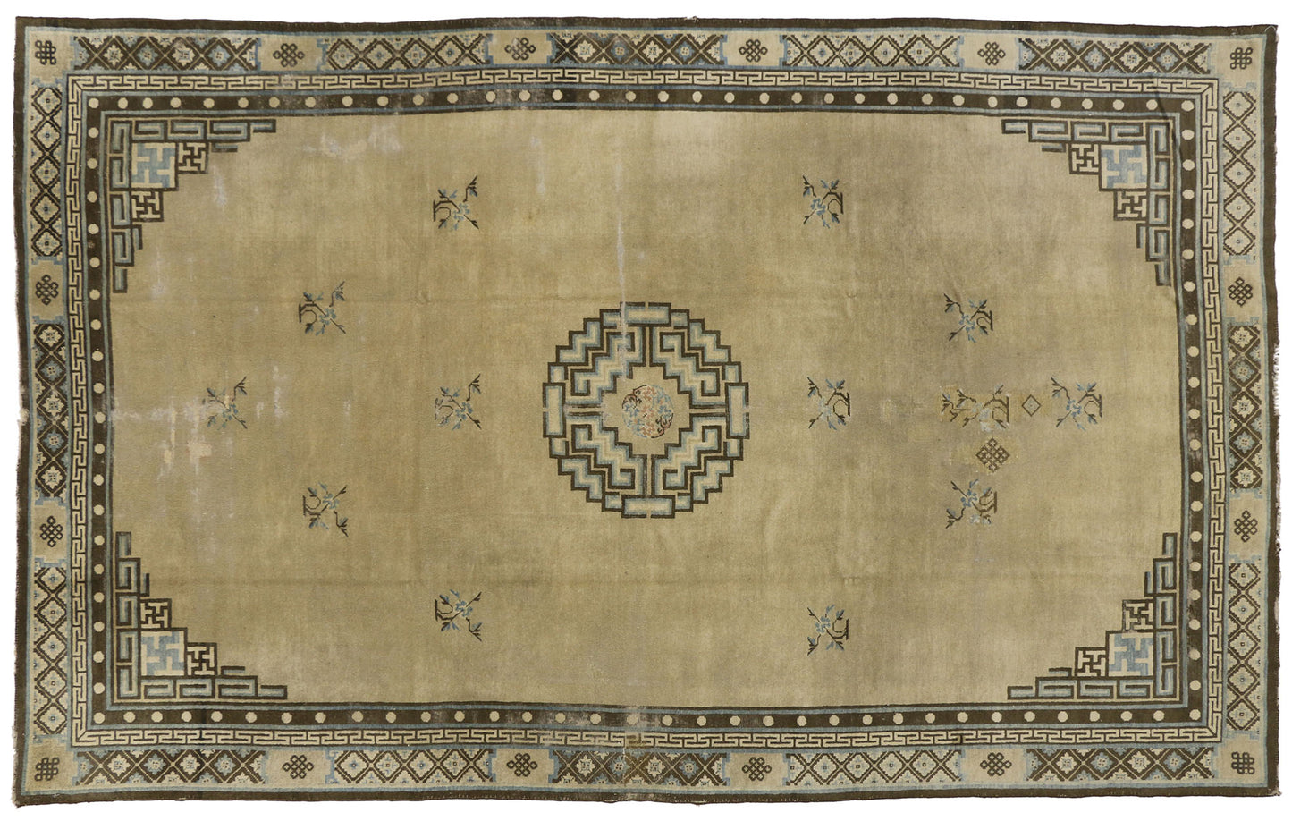 7 x 12 Antique Chinese Peking Rug 74038