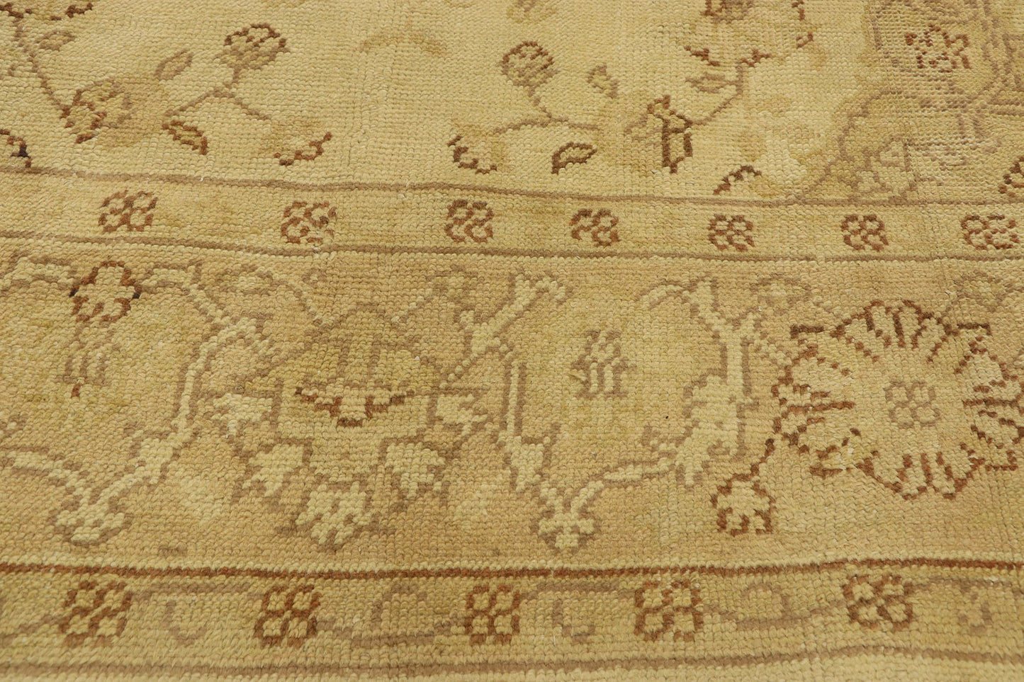 10 x 14 Antique Turkish Oushak Rug 74056
