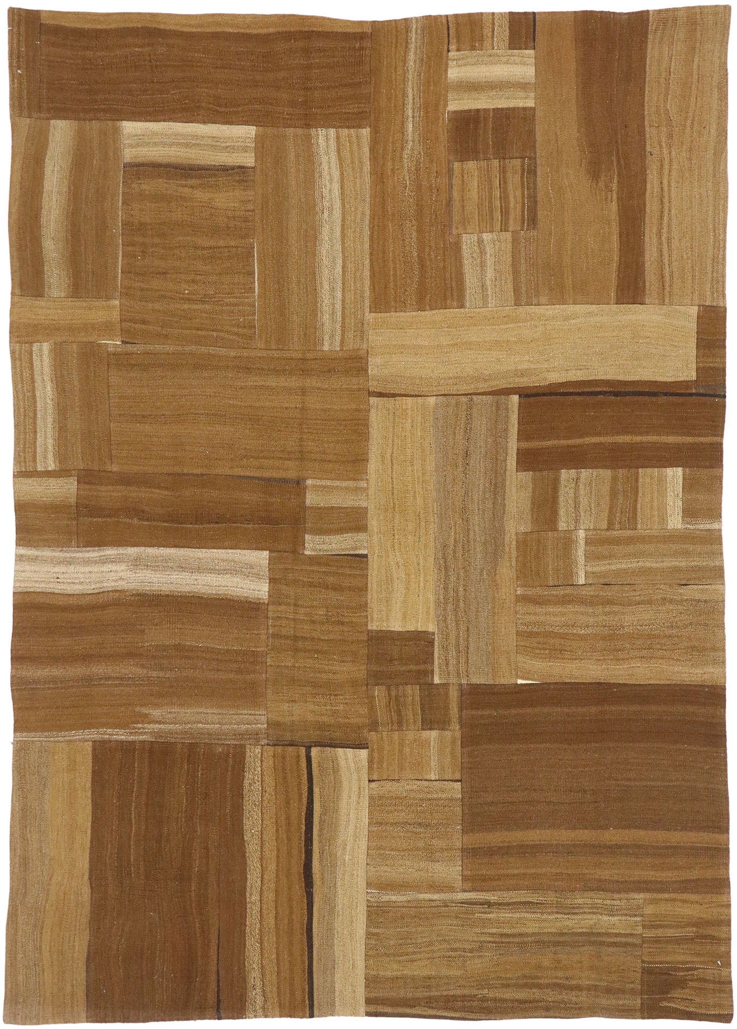 6 x 9 Vintage Turkish Patchwork Rug 74084