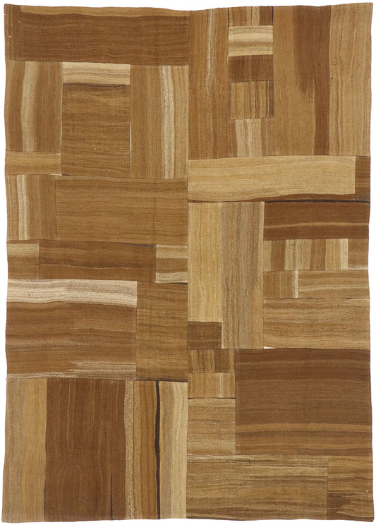 6 x 9 Vintage Turkish Patchwork Rug 74084