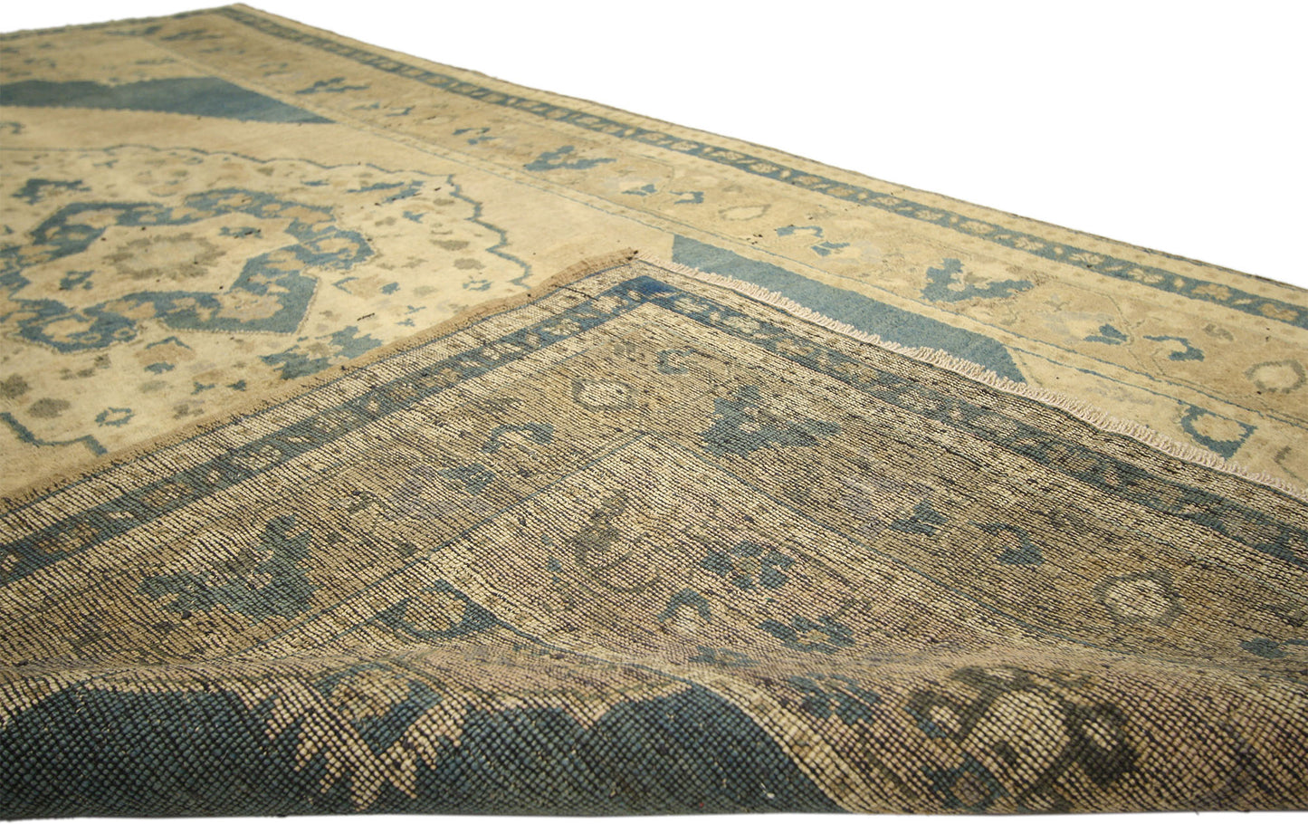 5 x 9 Vintage Turkish Oushak Rug 74111