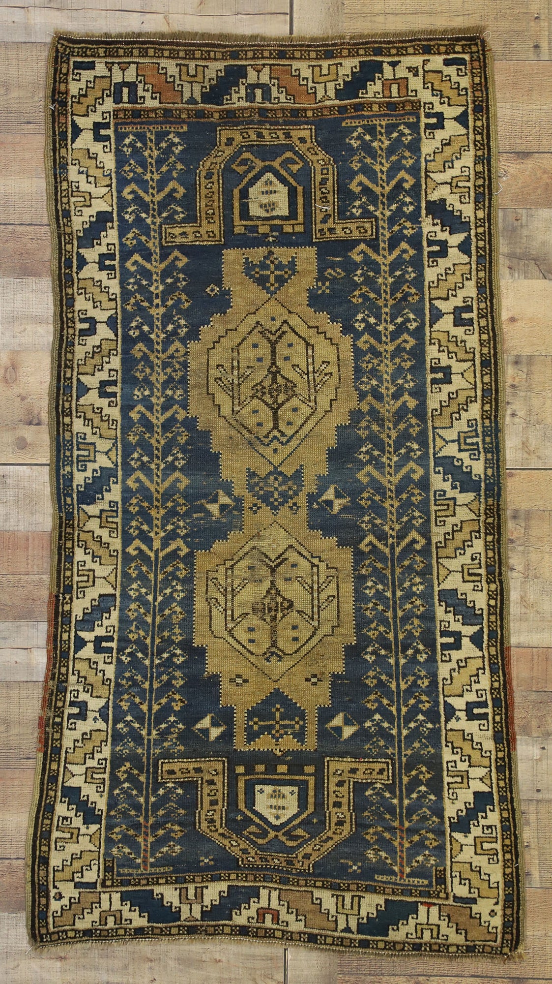 3 x 5 Antique Persian Kazak Rug 74162
