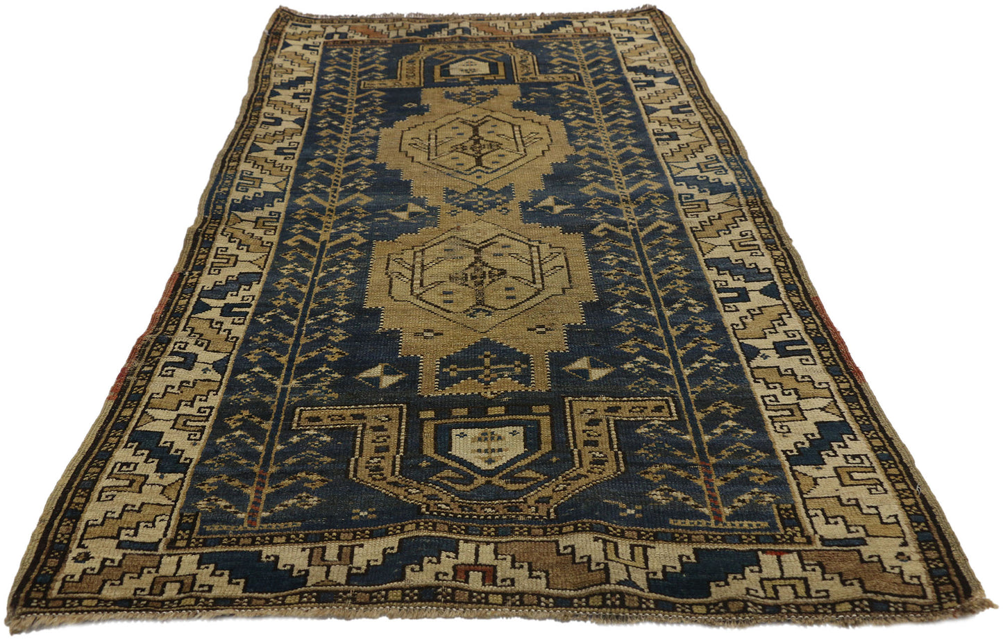 3 x 5 Antique Persian Kazak Rug 74162
