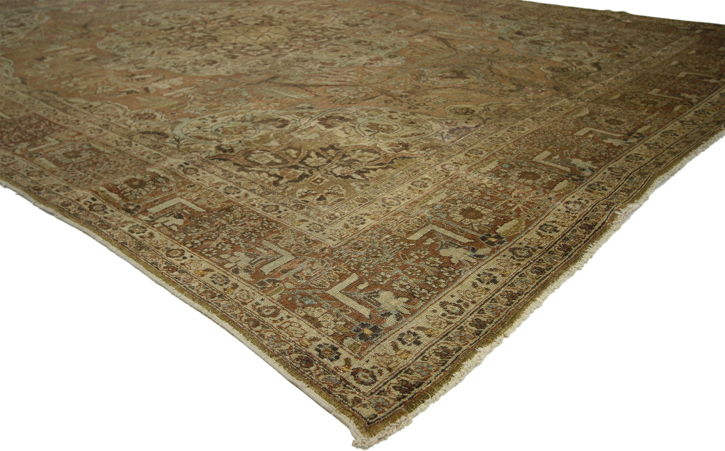 8 x 11 Antique Persian Tabriz Rug 74182
