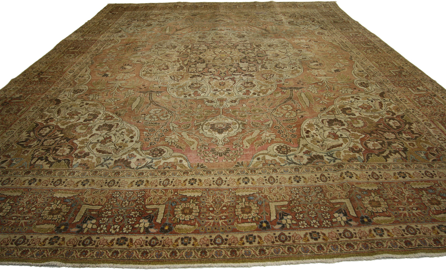 8 x 11 Antique Persian Tabriz Rug 74182
