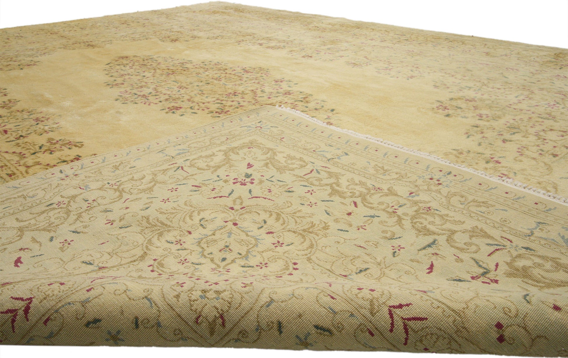 9 x 11 Vintage Persian Kerman Rug 74200