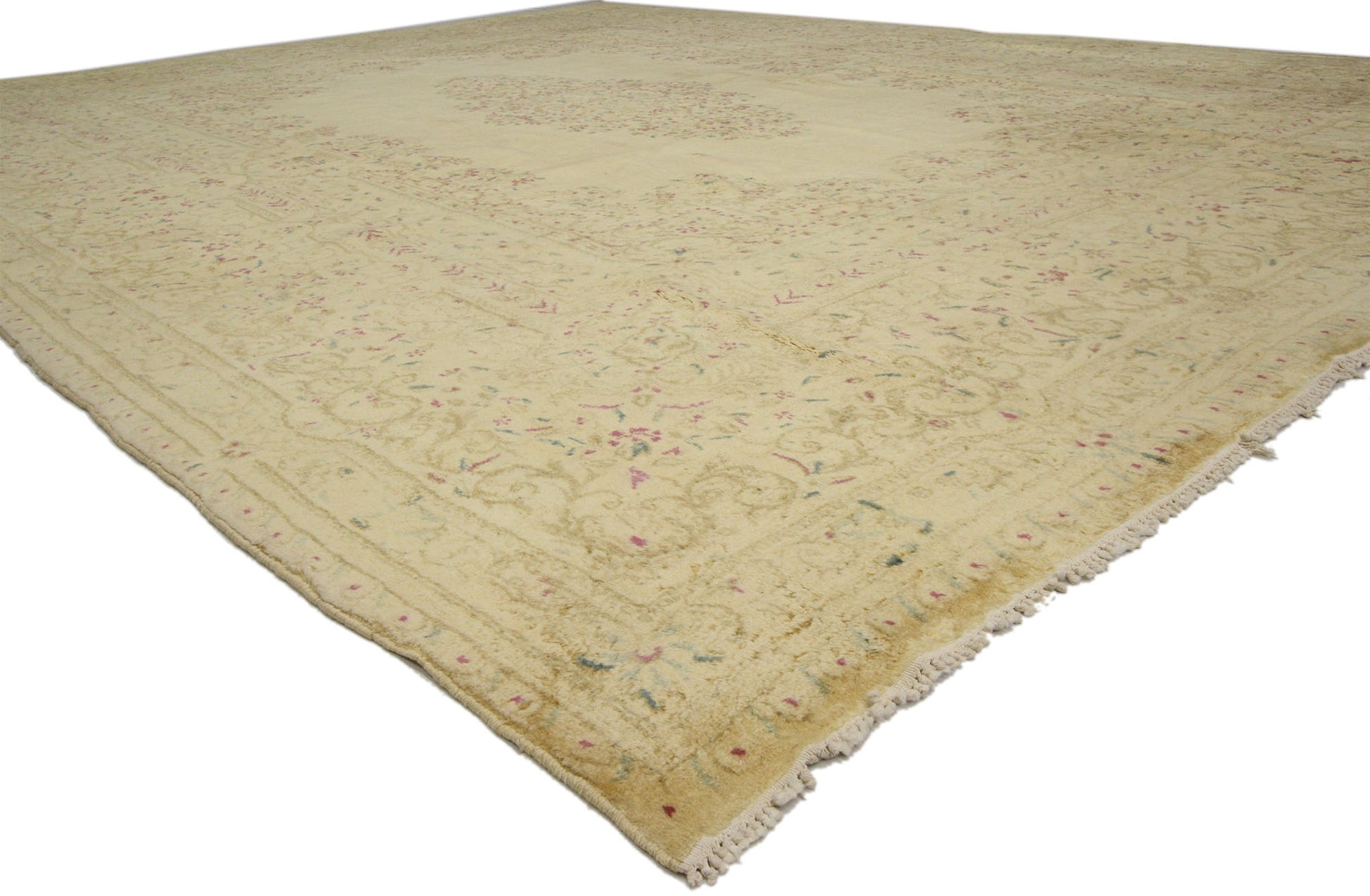 9 x 11 Vintage Persian Kerman Rug 74200