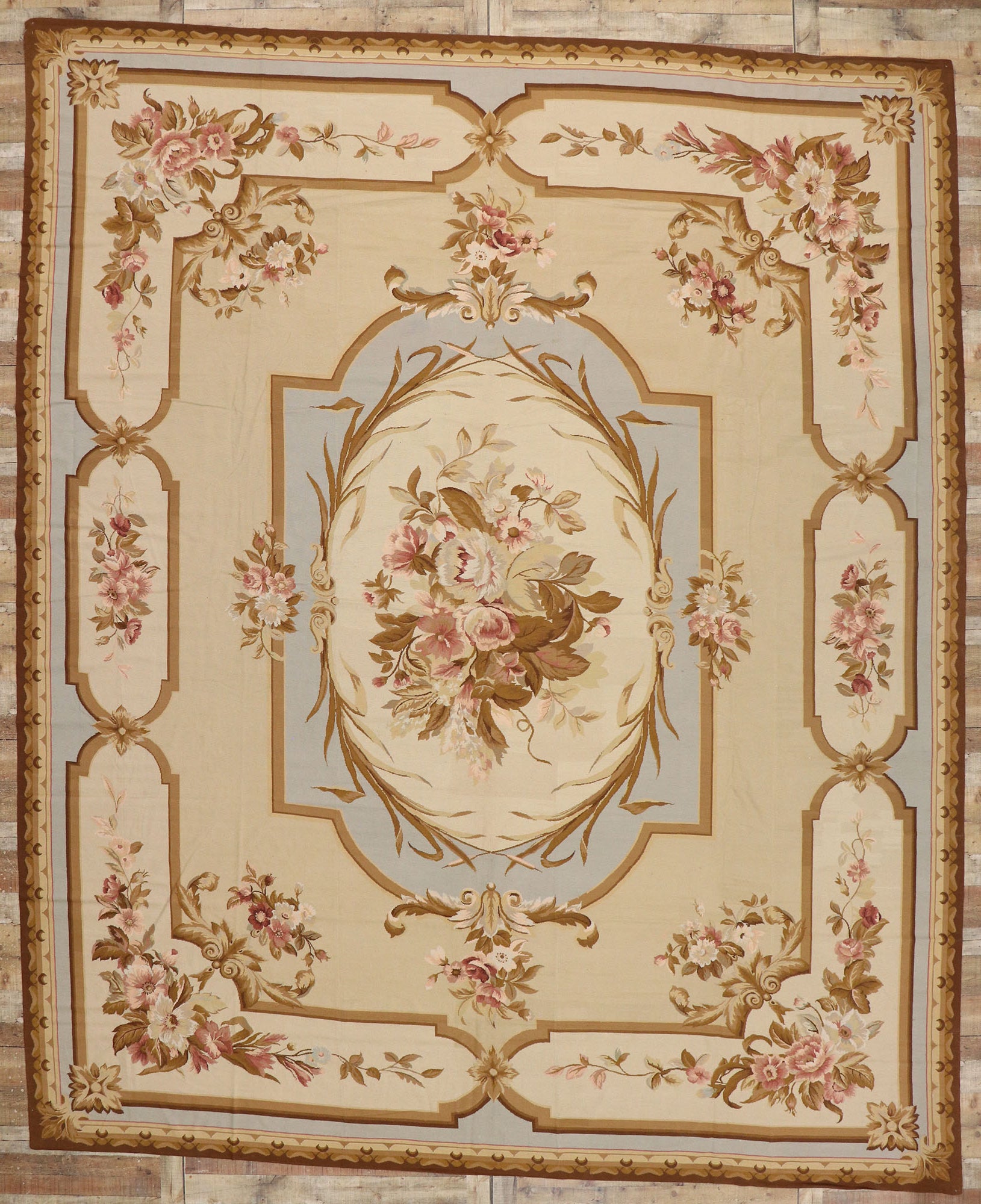 12 x 15 Vintage Needlepoint Rug 74213