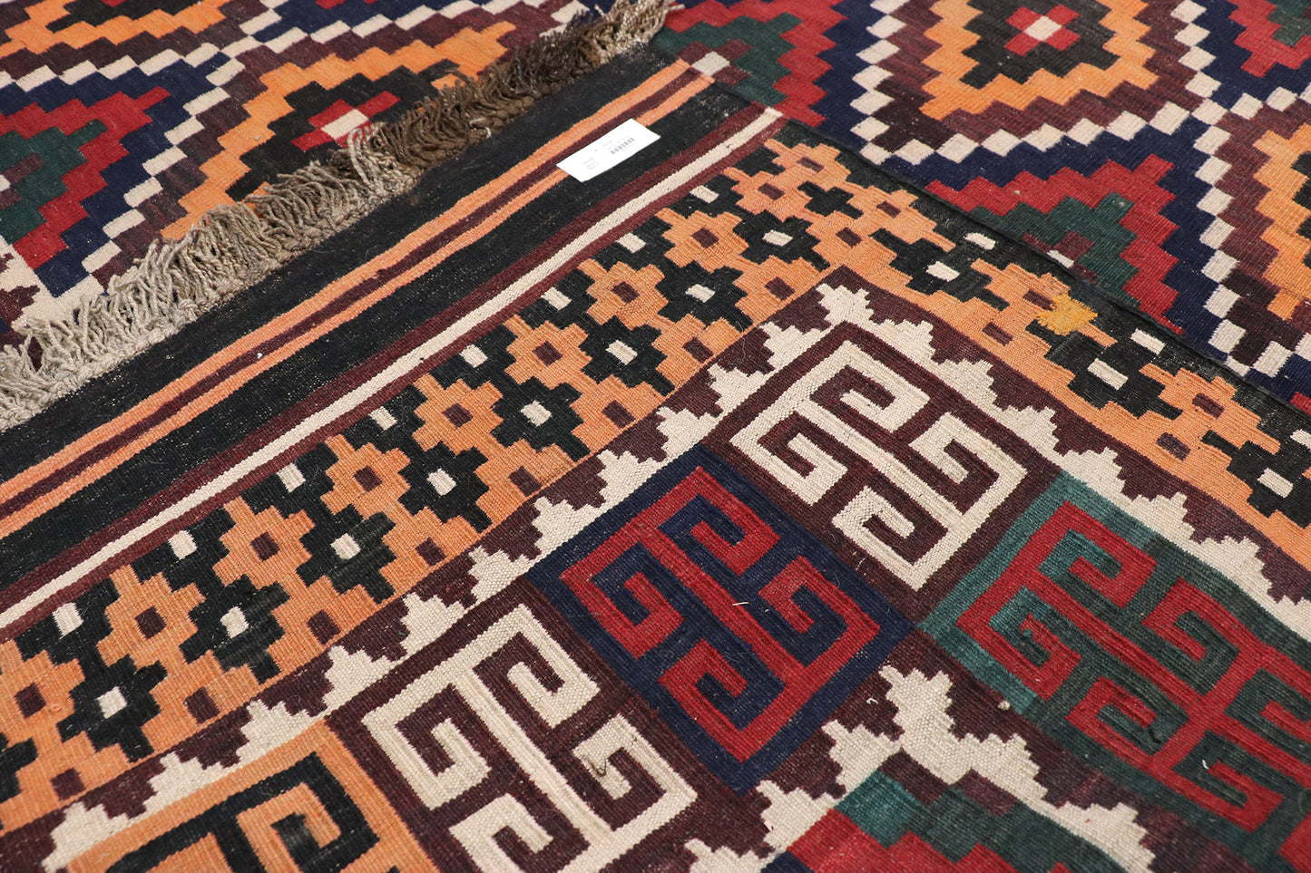 10 x 13 Vintage Afghan Kilim Rug 74277